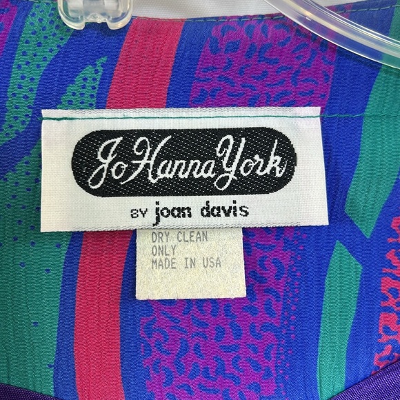 Vintage Jo Hanna York by Joan Davis skirt-set with blazer size 16 1/2 excellent - Picture 7 of 9